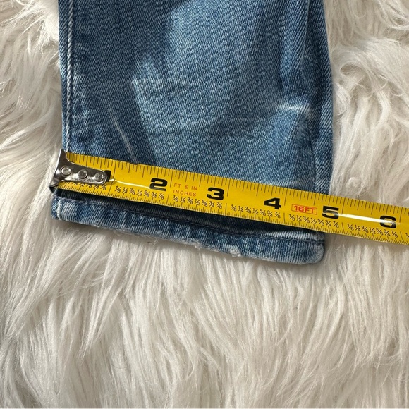 Mother • The Looker Distressed Skinny Jeans in Graffiti Girl - Picture 7 of 16